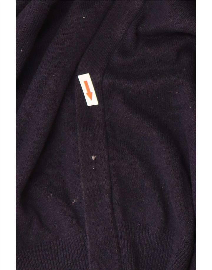 Marks & Spencer Mens Cardigan Sweater XL Navy Blue Cotton