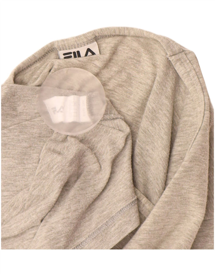 Fila Mens T-Shirt Top Small Grey Colourblock Cotton