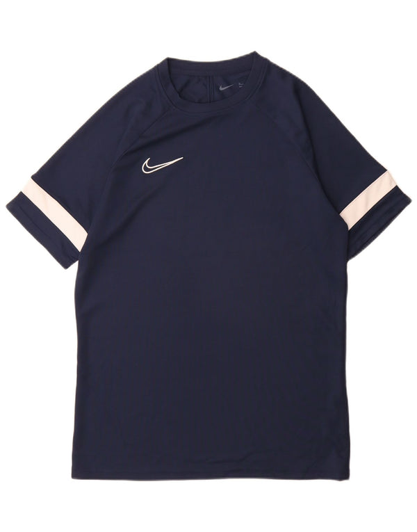 T-shirt Nike Dri Fit da uomo, color block medio, blu navy