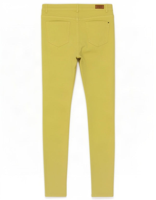 Pantaloni casual skinny Trafaluc da donna Zara EU 42 Large W32 L32 Giallo