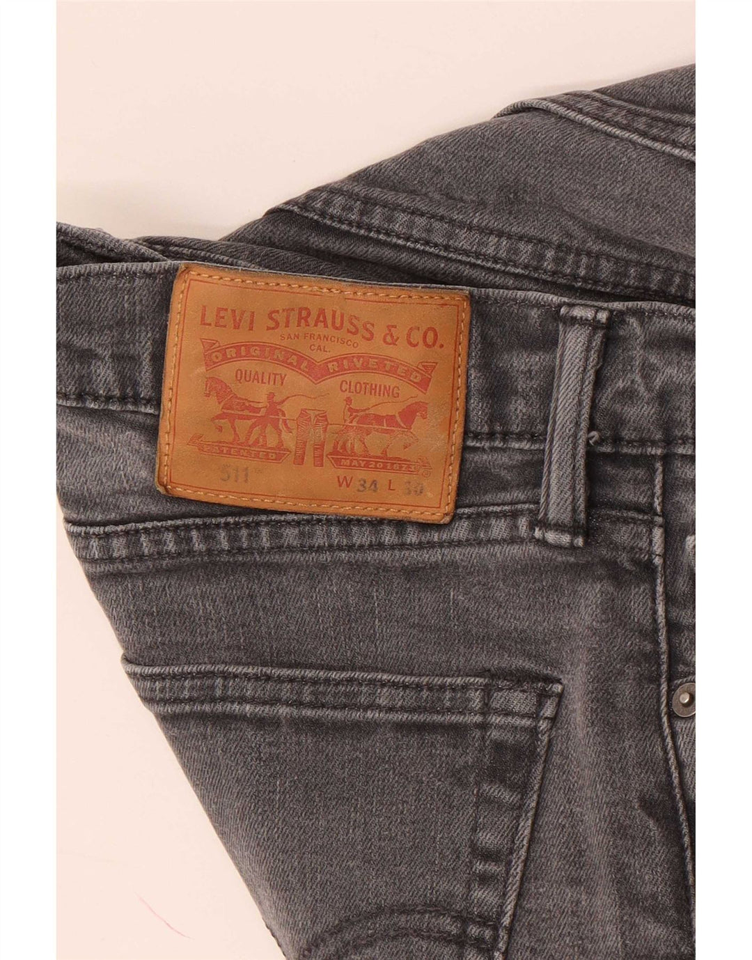 Męskie jeansy Levi's 511 Slim W34 L30 Szare