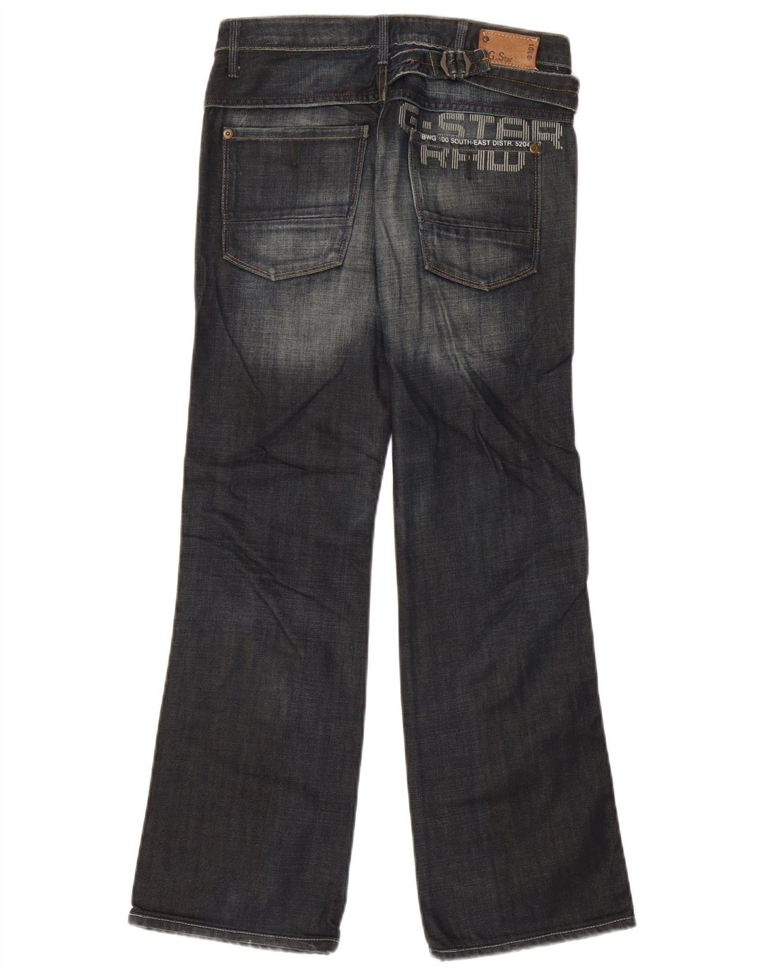 G-Star Womens Bootcut Jeans W25 L29 Navy Blue Colourblock Cotton