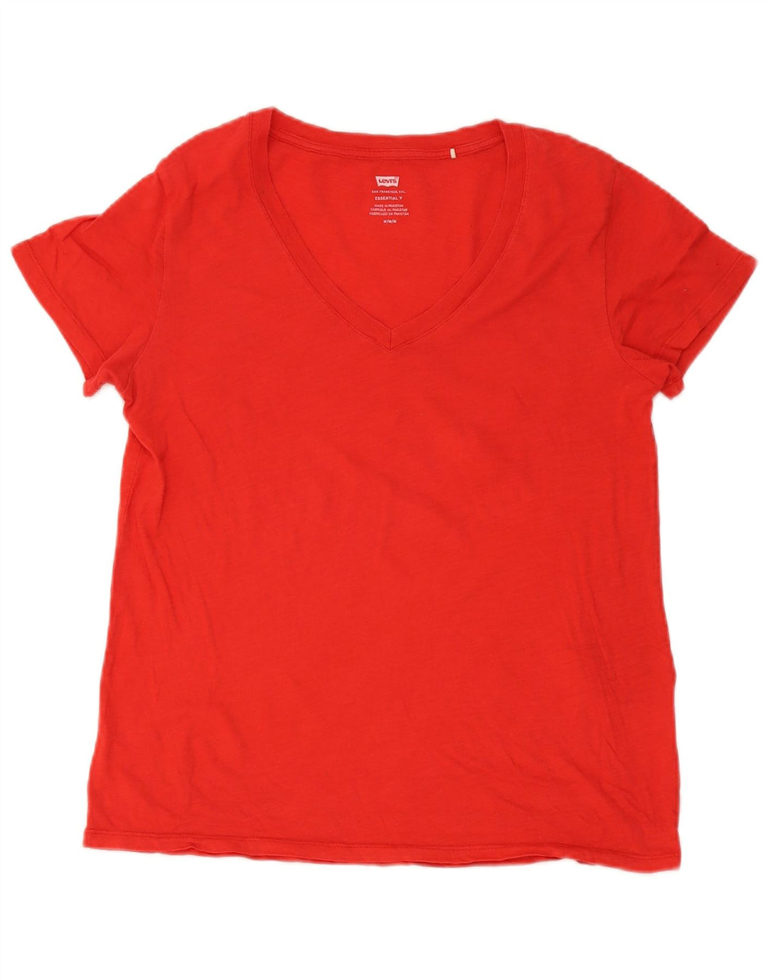 T-shirt da donna Levi's Top UK 14 cotone rosso medio