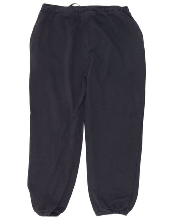 Reebok Mens Tracksuit Trousers Joggers EU 40 Large Navy Blue Cotton