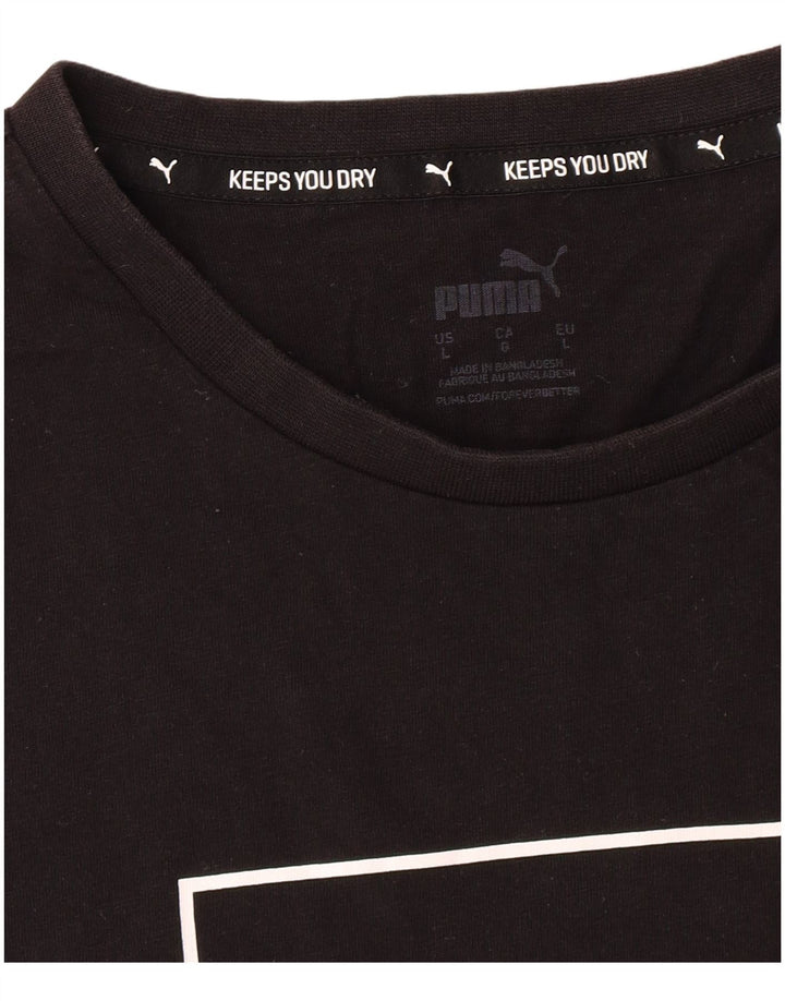 PUMA Herren Graphic T-Shirt Top Large Schwarz