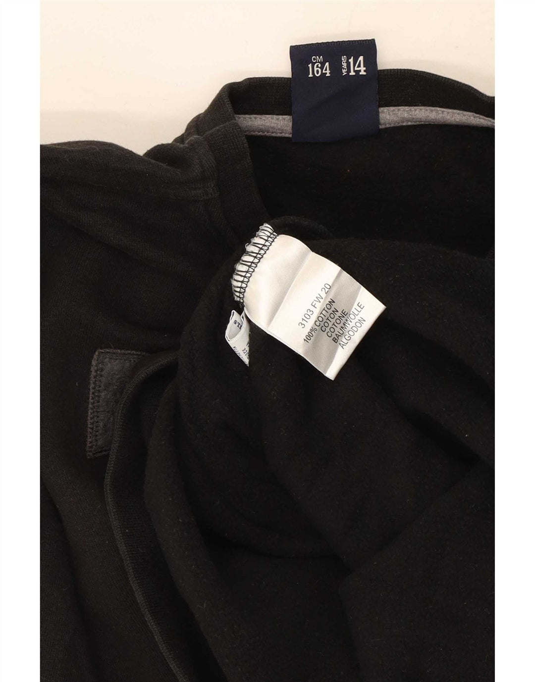 North Sails Boys Graphic Sweatshirt Jumper 13-14 Years Black Cotton