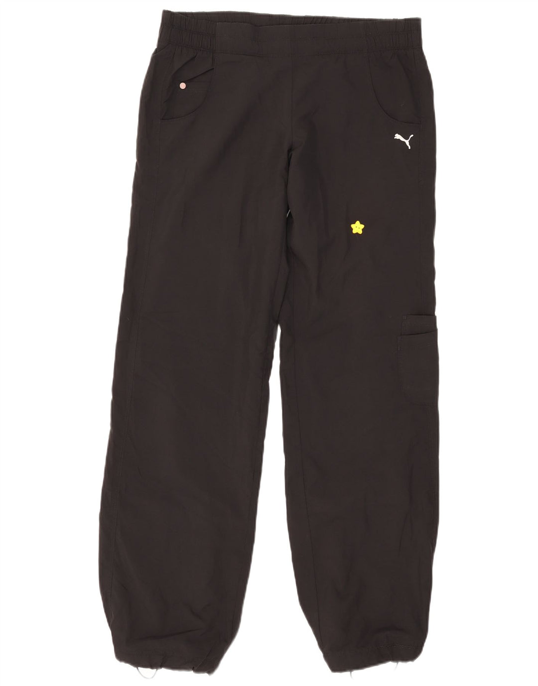 Женские брюки-карго Puma Joggers UK 12 Medium W32 L33, черный полиэстер