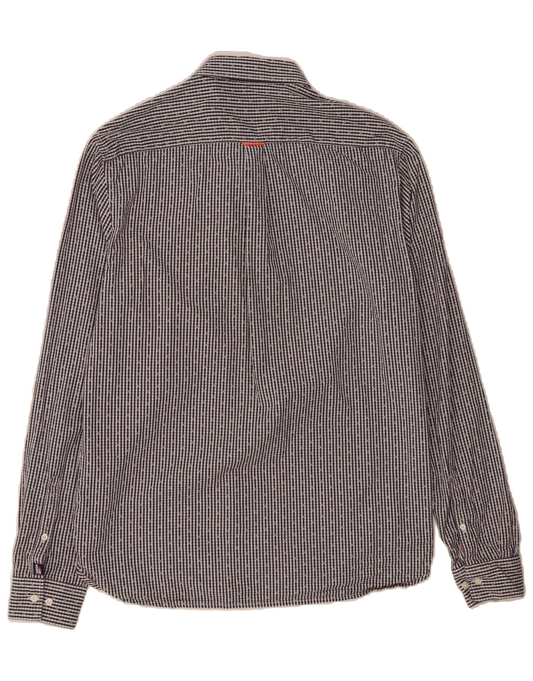 SUPERDRY Mens Regular Fit Shirt XL Navy Blue Check Cotton Vintage Superdry and Second-Hand Superdry from Messina Hembry 