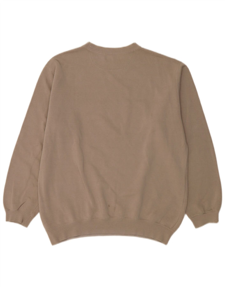 Champion Mens Graphic Sweatshirt Jumper XL Beige
