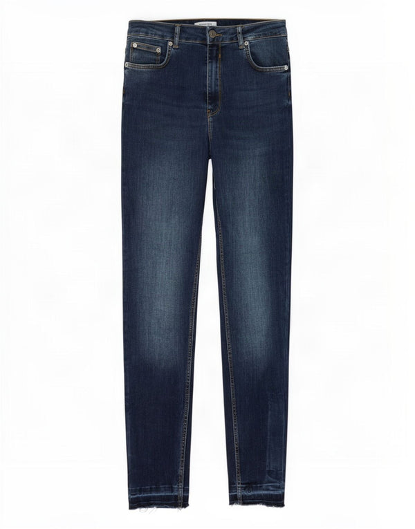 Zara Dame High Rise Skinny Jeans EU 40 Medium W30 L28 Navy Blue