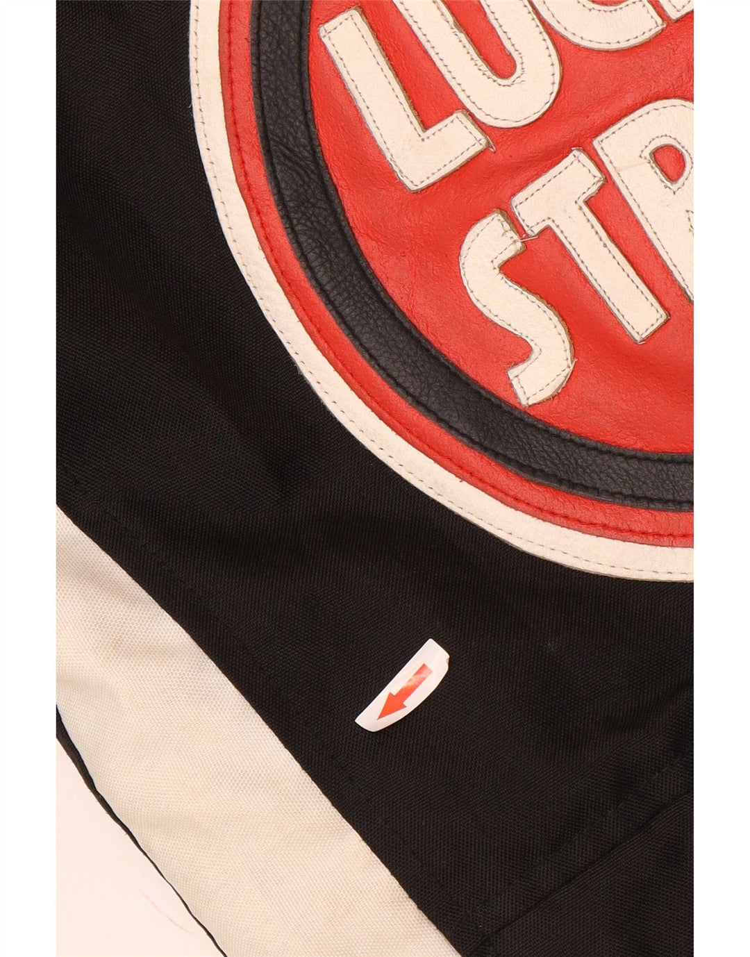Giacca da corsa grafica da uomo Lucky Strike UK 36 Small Black Colourblock