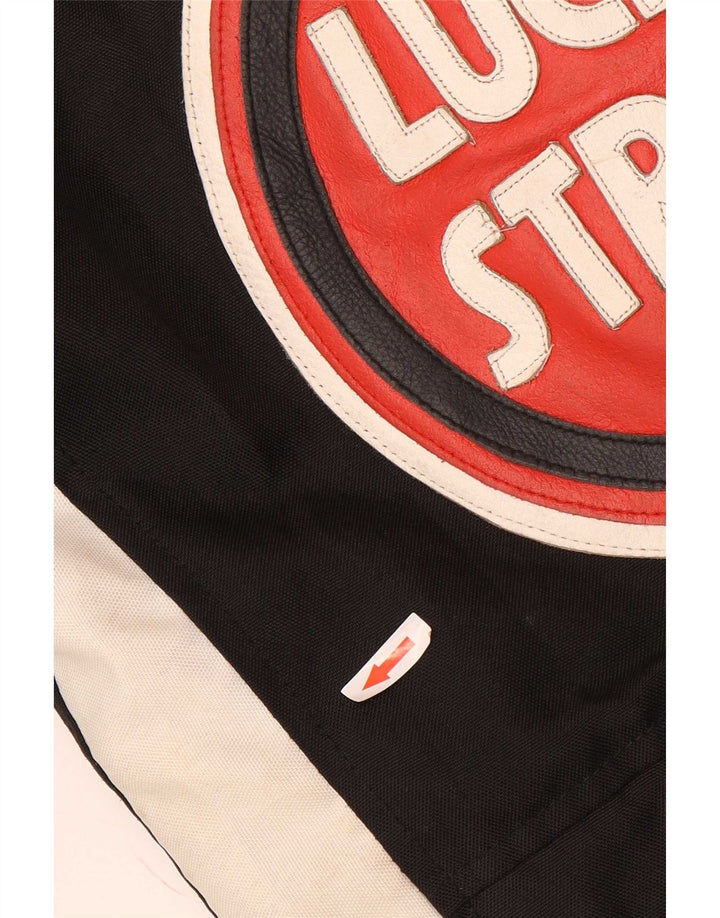 Giacca da corsa grafica da uomo Lucky Strike UK 36 Small Black Colourblock