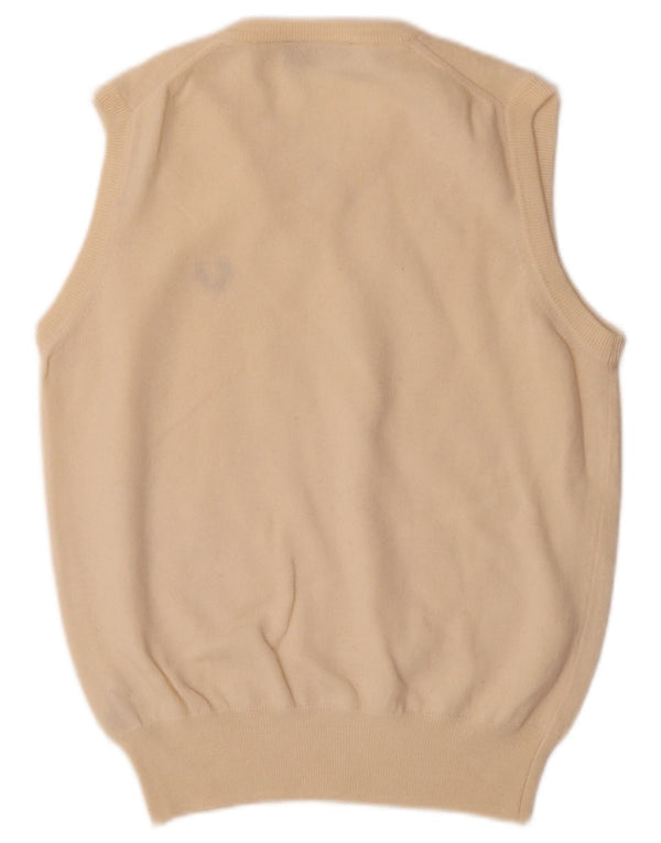 Canotta da uomo Fred Perry Canotta piccola in lana beige