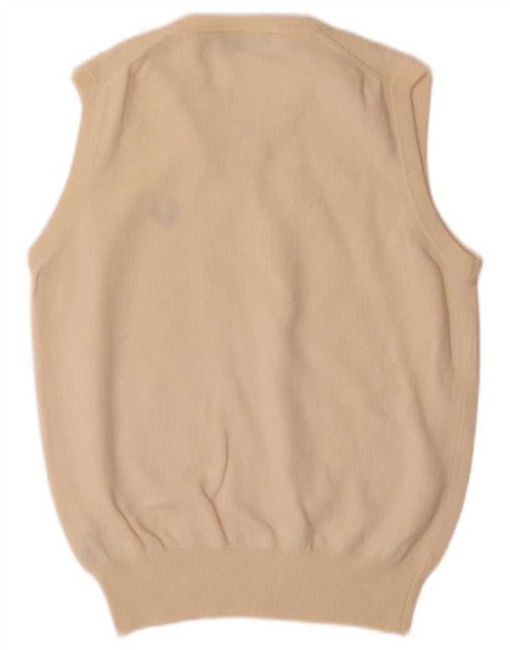 Canotta da uomo Fred Perry Canotta piccola in lana beige