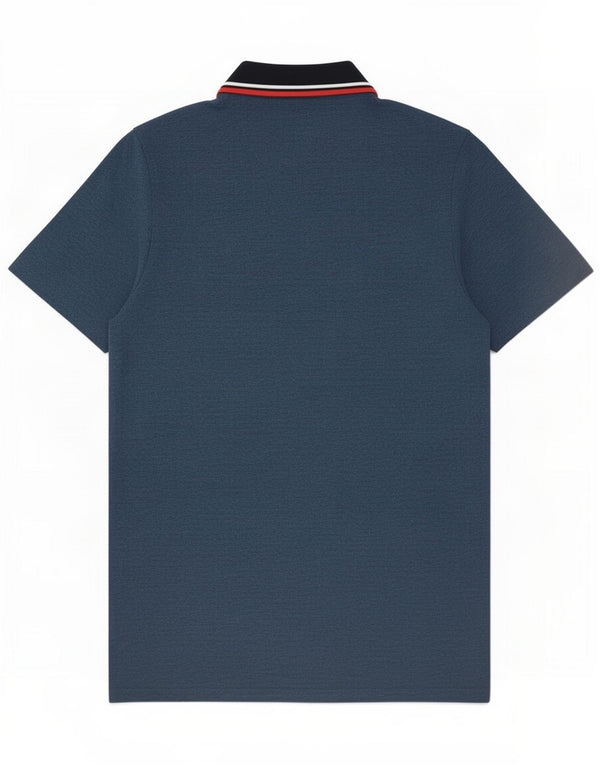 Jack & Jones Mens Polo Shirt Medium Blue Cotton
