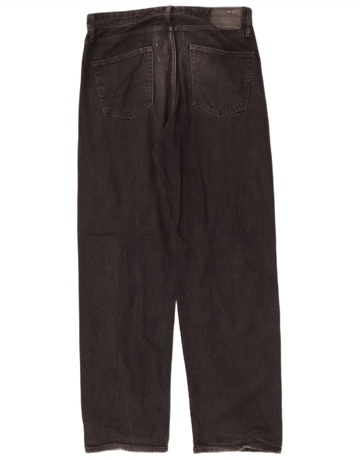 Jack & Jones Mens Loose Jeans W31 L34 Black Cotton