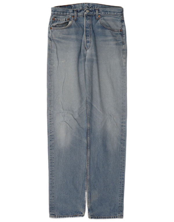 Мужские прямые джинсы Levi's 501 W33 L36 синие, хлопок