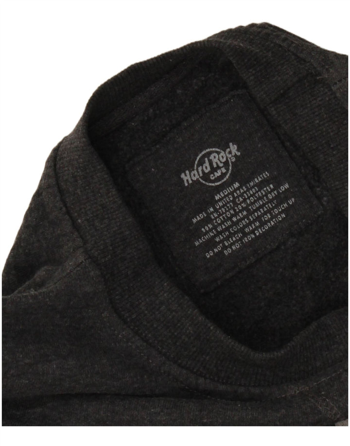 Hard Rock Cafe Womens Rome Graphic Sweatshirt Jumper UK 14 Medium Grey