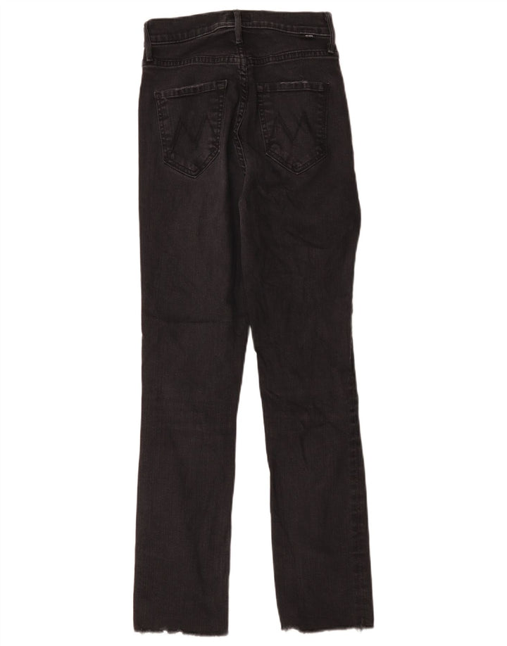 Mother Womens Slim Jeans W25 L27 Black Cotton