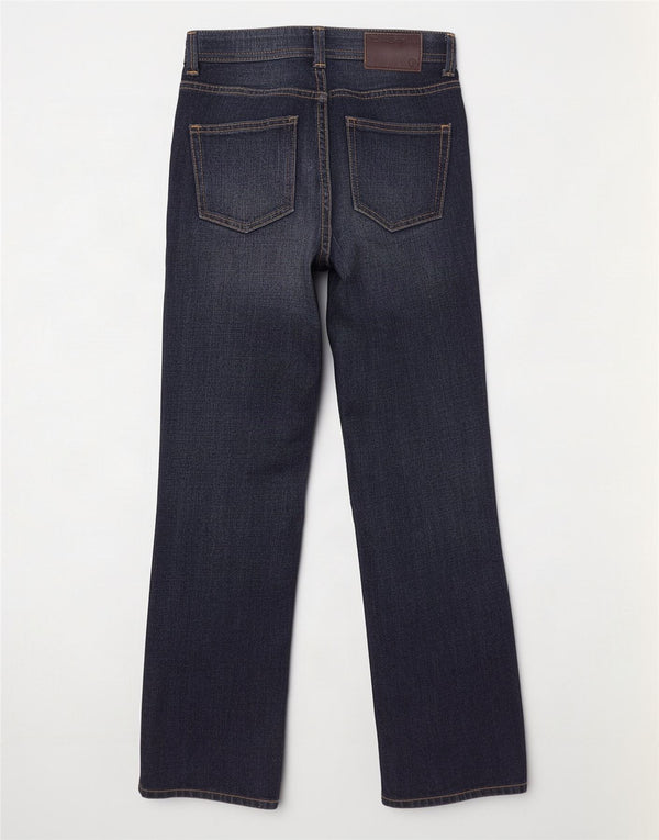Ben Sherman Womens Wide Leg Jeans W24 L25 Navy Blue Cotton