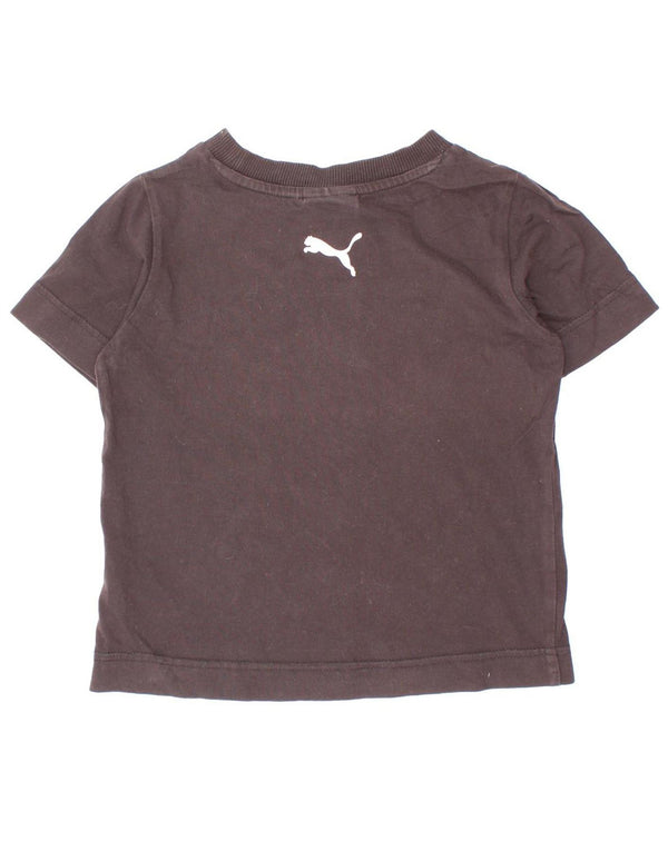 Puma T-Shirt Graphique Fille 5-6 Ans Noir
