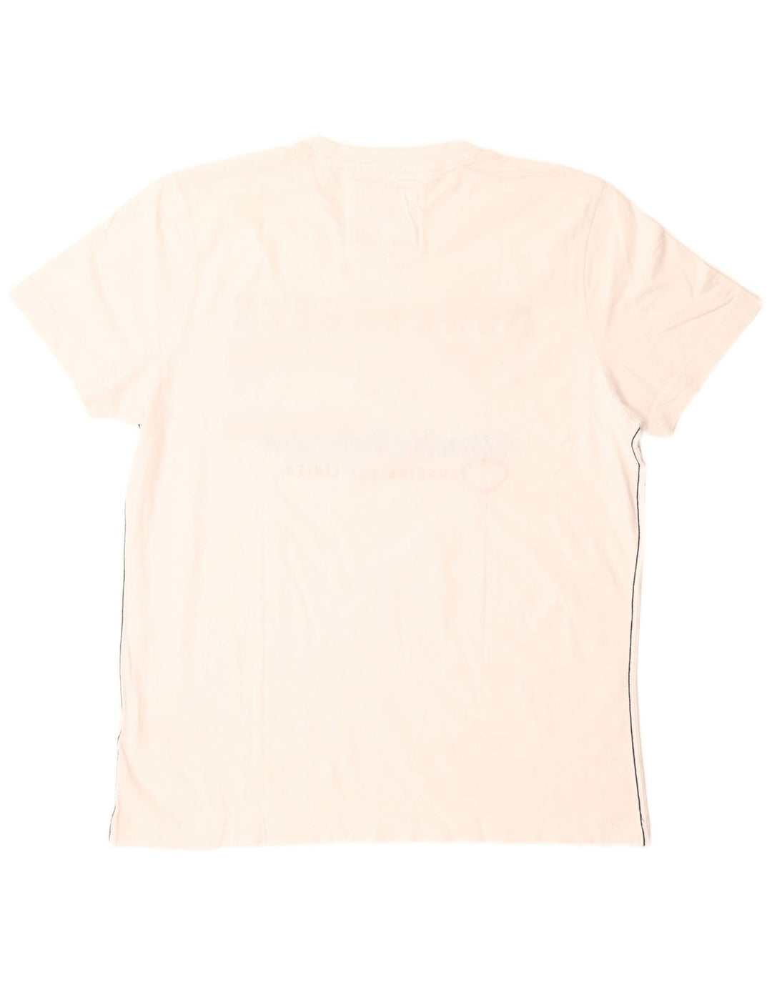 Camp David Mens Graphic T-Shirt Top XL White Cotton