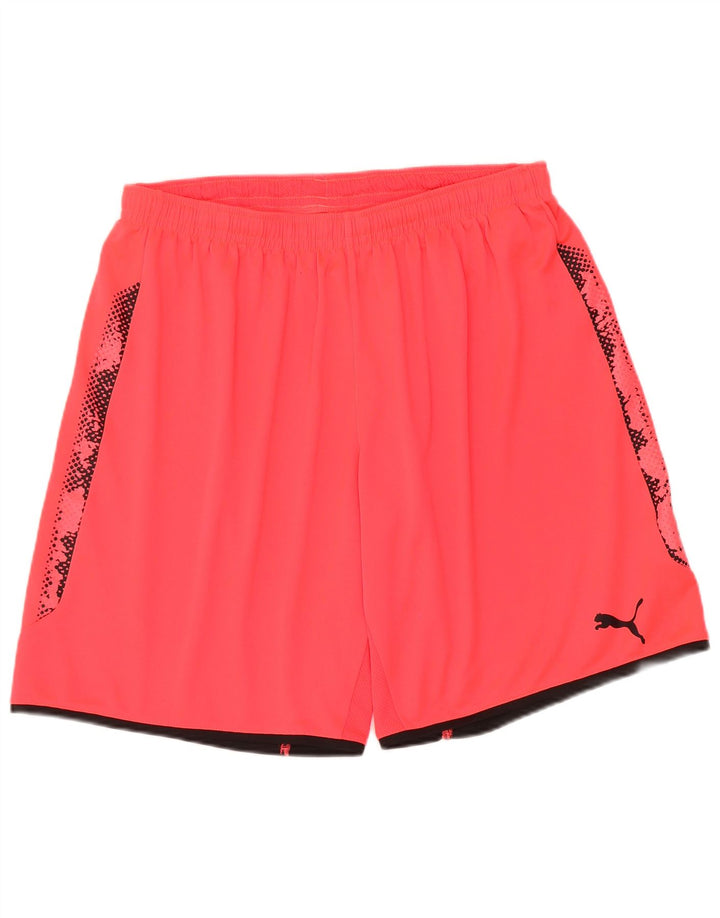 Puma Mens Sport Shorts XL Red Spotted Polyester