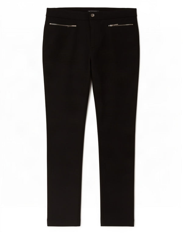 Marks & Spencer Γυναικείο κωνικό casual παντελόνι UK 14 μεγάλο W32 L27 μαύρο