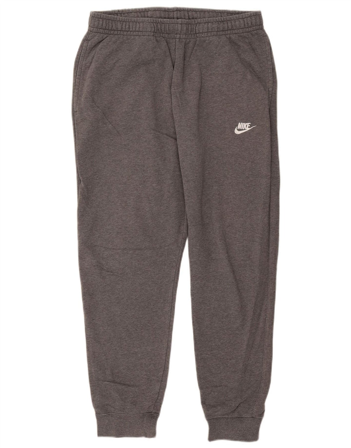 Nike Mens Tracksuit Trousers Joggers Large Grey Cotton