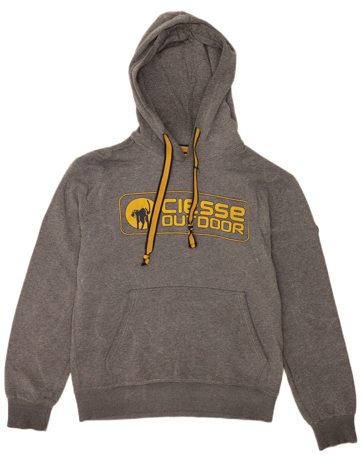 Ciesse Piumini Mens Graphic Hoodie Jumper Medium Grey Cotton