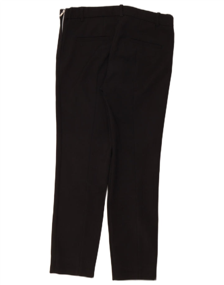 Zara Womens Slim Casual Trousers Small W27 L26 Black