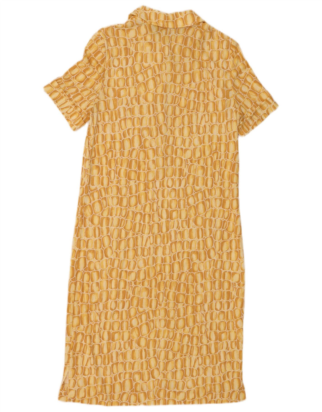 Luisa Spagnoli Womens Pullover Shirt Dress UK 14 Medium Yellow Geometric