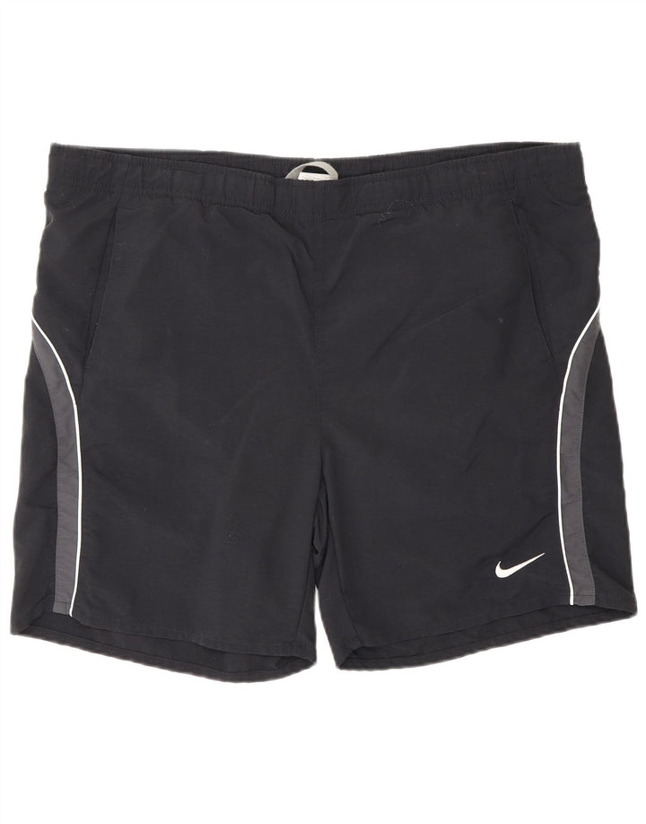 Fila Mens Swimming Shorts Large Black Colourblock Nylon