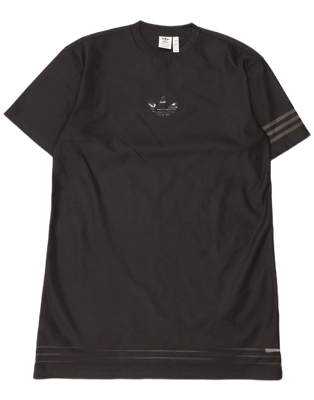 Adidas Womens Oversized T-Shirt Dress EU 34 XS Black Polyester