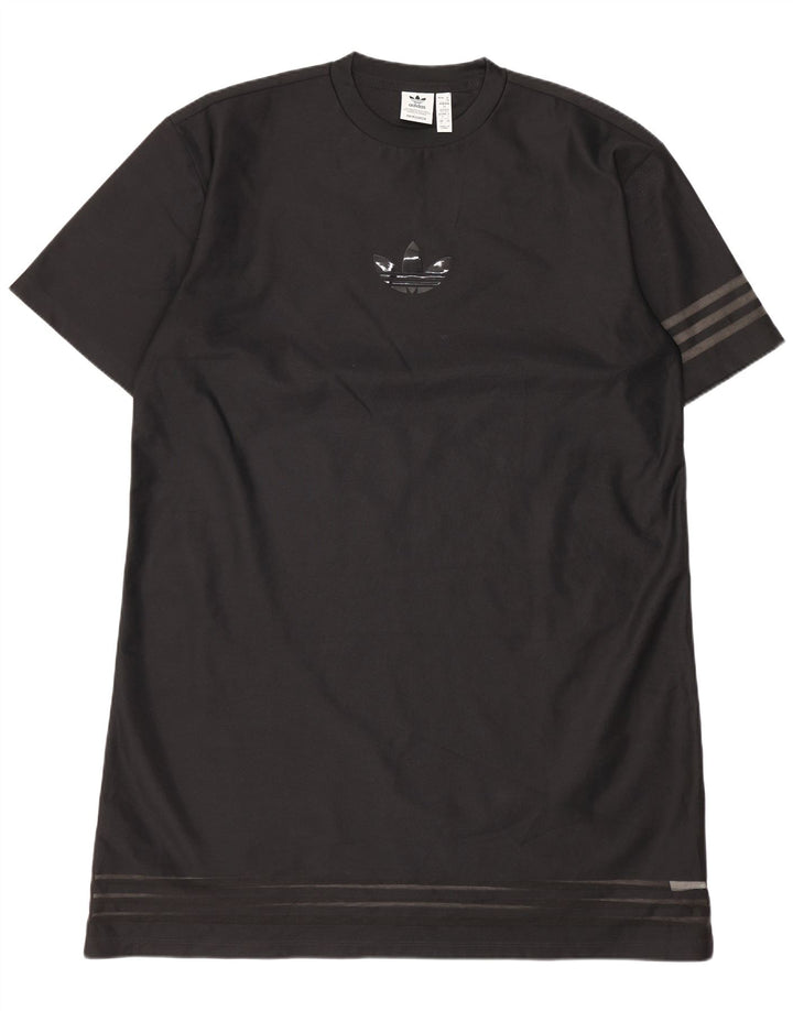 Adidas Womens Oversized T-Shirt Dress EU 34 XS Black Polyester