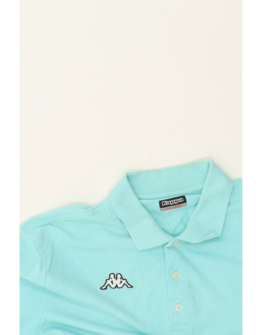KAPPA Mens Polo Shirt 2XL Blue Cotton Vintage Kappa and Second-Hand Kappa from Messina Hembry 
