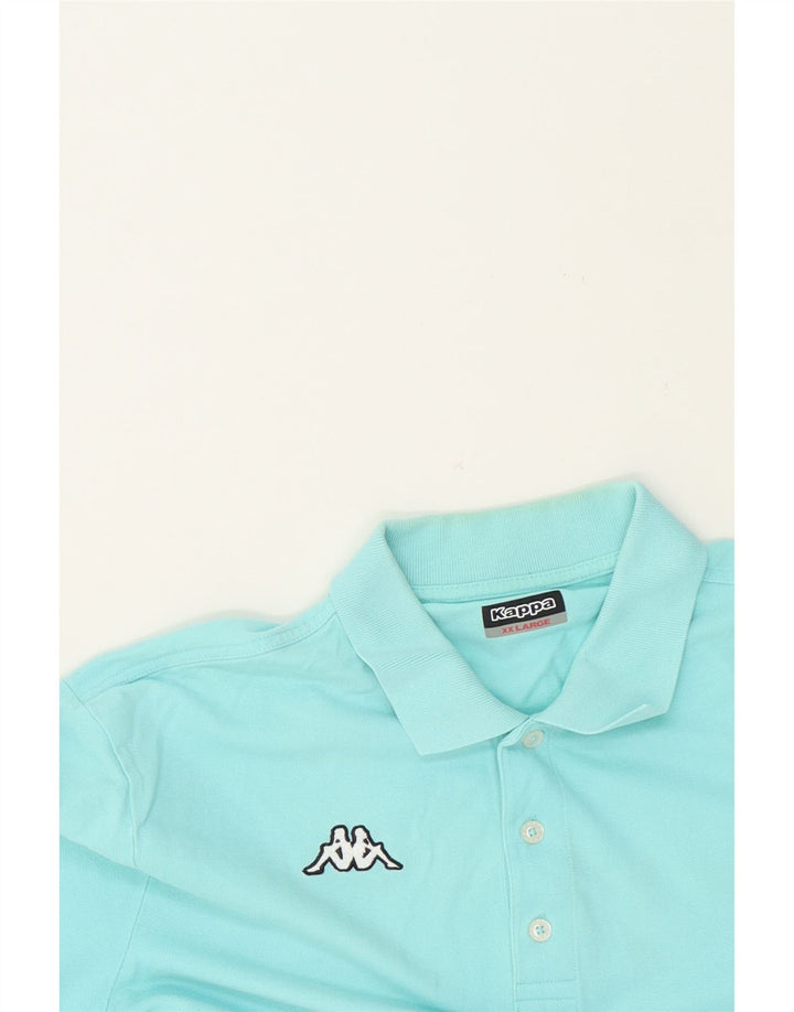 KAPPA Mens Polo Shirt 2XL Blue Cotton Vintage Kappa and Second-Hand Kappa from Messina Hembry 