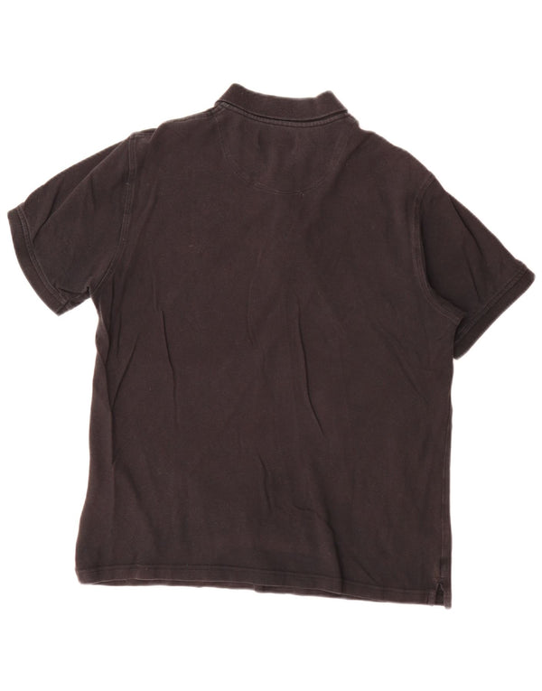 Lyle & Scott Mens Polo Shirt XL Black Cotton