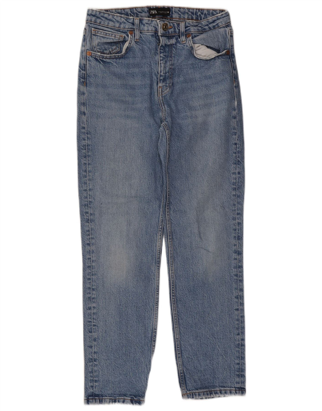 Zara Womens Tapered Jeans EU 38 Small W28 L26 Blue