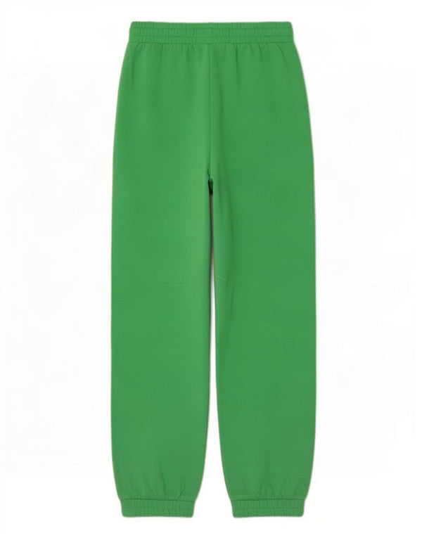 Zara Womens Tracksuit Trousers Joggers UK 12 Medium Green Cotton