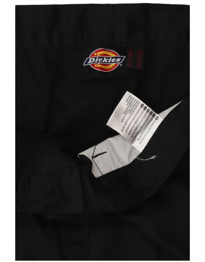 Dickies Mens Straight Cargo Trousers W34 L31 Black Polyester