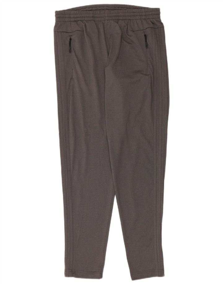 Pantaloni da tuta da uomo Adidas in poliestere grigio medio