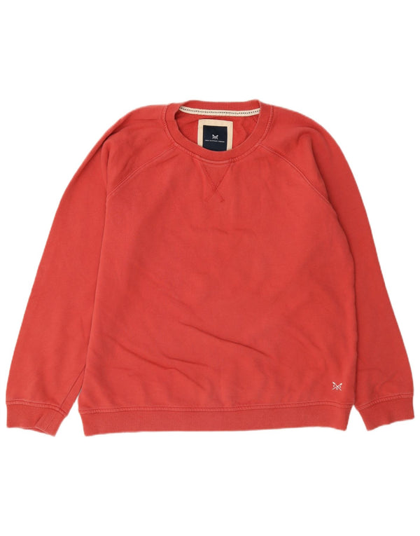 Crew Clothing Damen-Sweatshirt-Pullover, UK 14, Größe L, Rot, Baumwolle