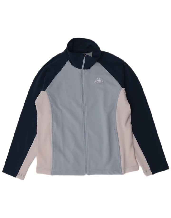 Kappa Γυναικεία αθλητική φόρμα Top Jacket UK 16 Large Blue Colourblock Polyester