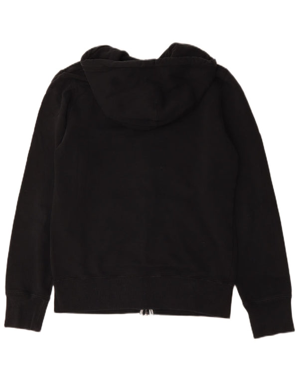Felpa con cappuccio e zip Nike da uomo piccola in cotone nero