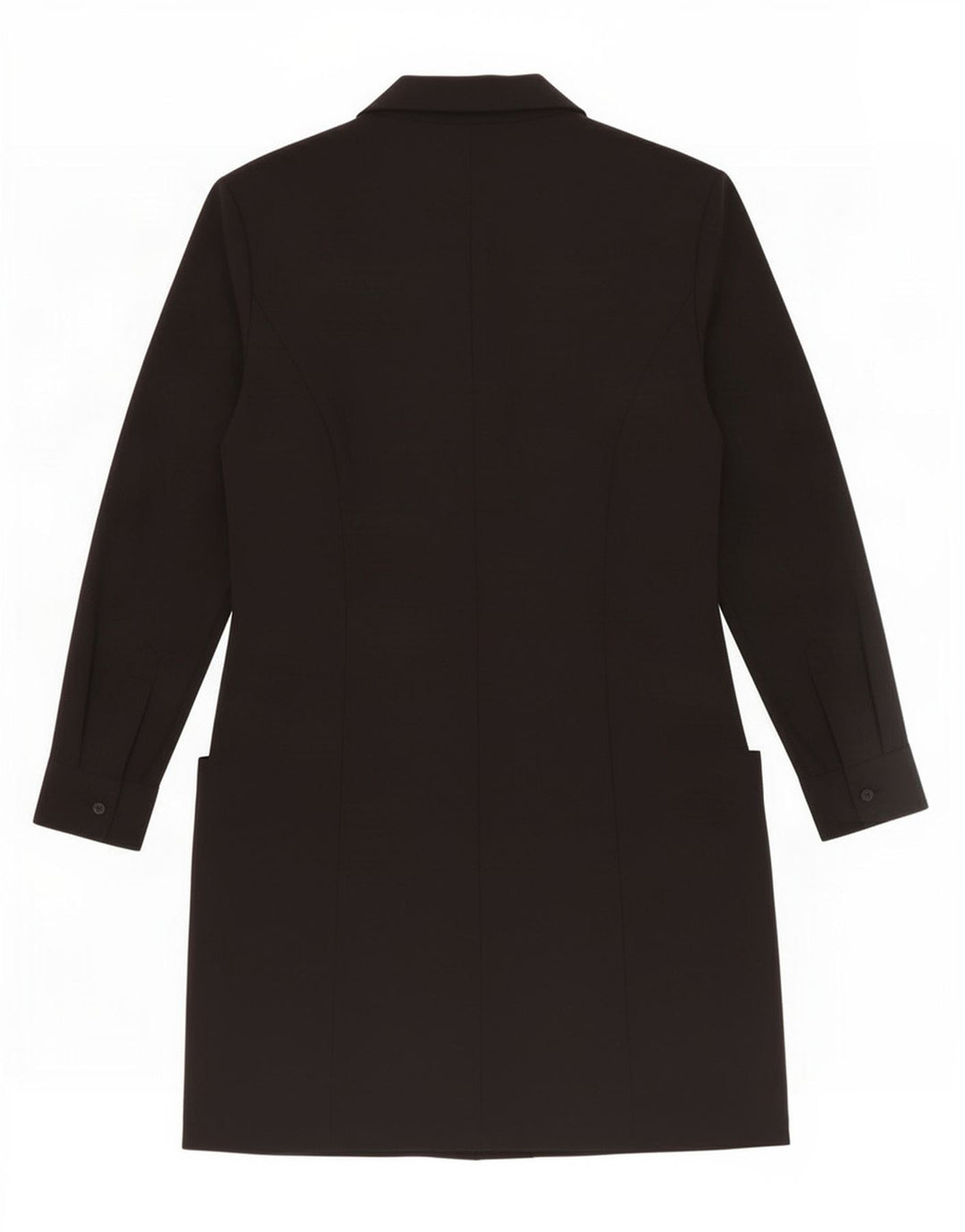 Zara Mujer Abrigo Cruzado UK 42 Medium Negro