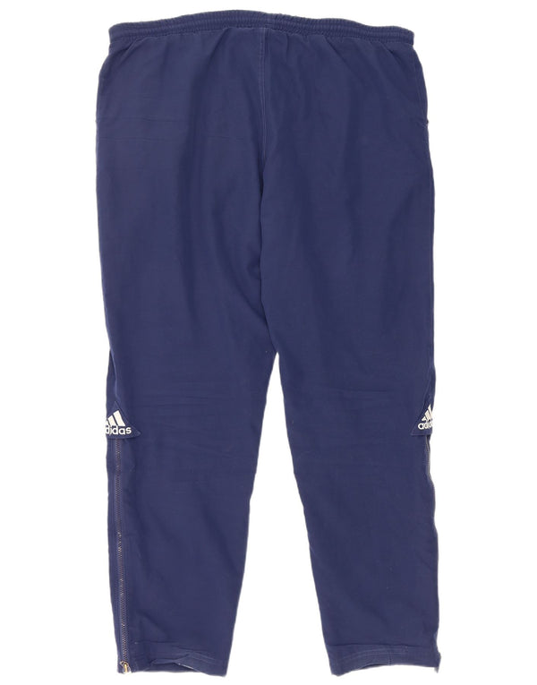Pantaloni da tuta da uomo Adidas XL poliestere blu navy