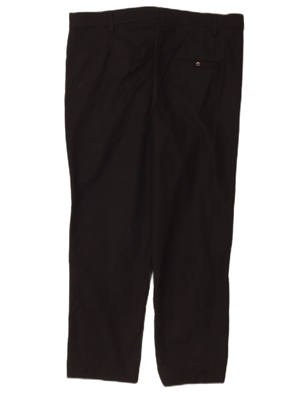 Marks & Spencer Womens Cropped Trousers UK 12 Medium W30 L24 Black