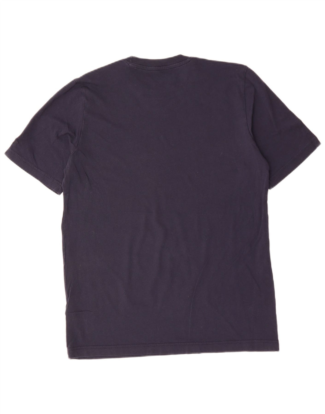 ADIDAS Mens Graphic T-Shirt Top Medium Navy Blue Cotton
