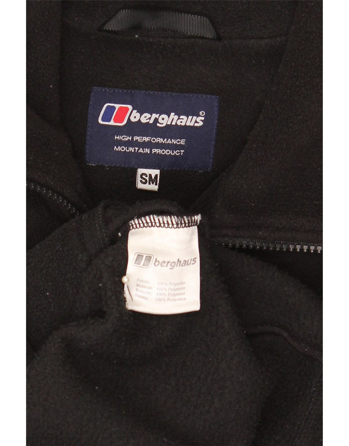 Berghaus Fleecejakke til mænd UK 36 Lille sort polyester